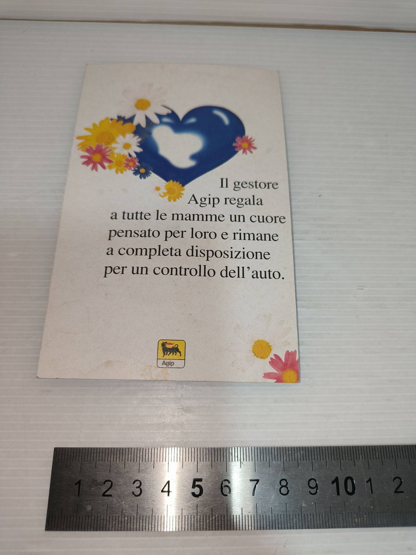 Gadget Vintage Agip Festa Della Mamma Ciondolo, LEGGI