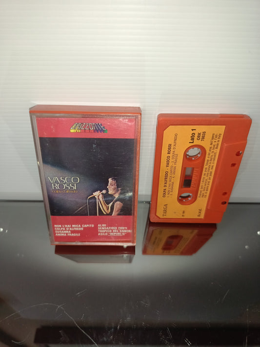 Colpa D'Alfredo Vasco Rossi Musicassetta Targa/Dischi Ricordi Cod.ORK 78635