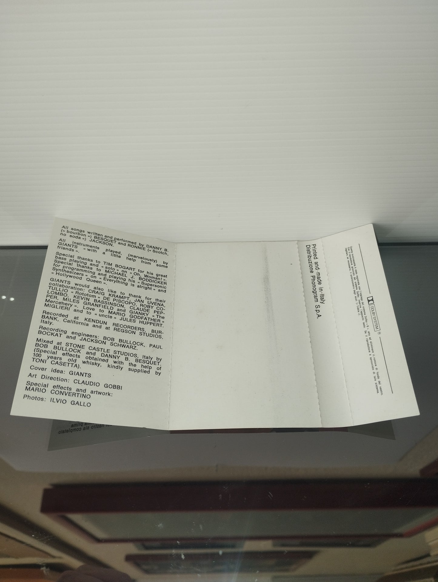 Giants Musicassetta
Edita nel 1979 da Polydor cod.3172088