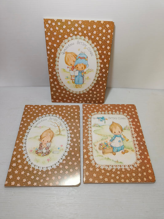 Betsey Clark notebooks, original 1970s