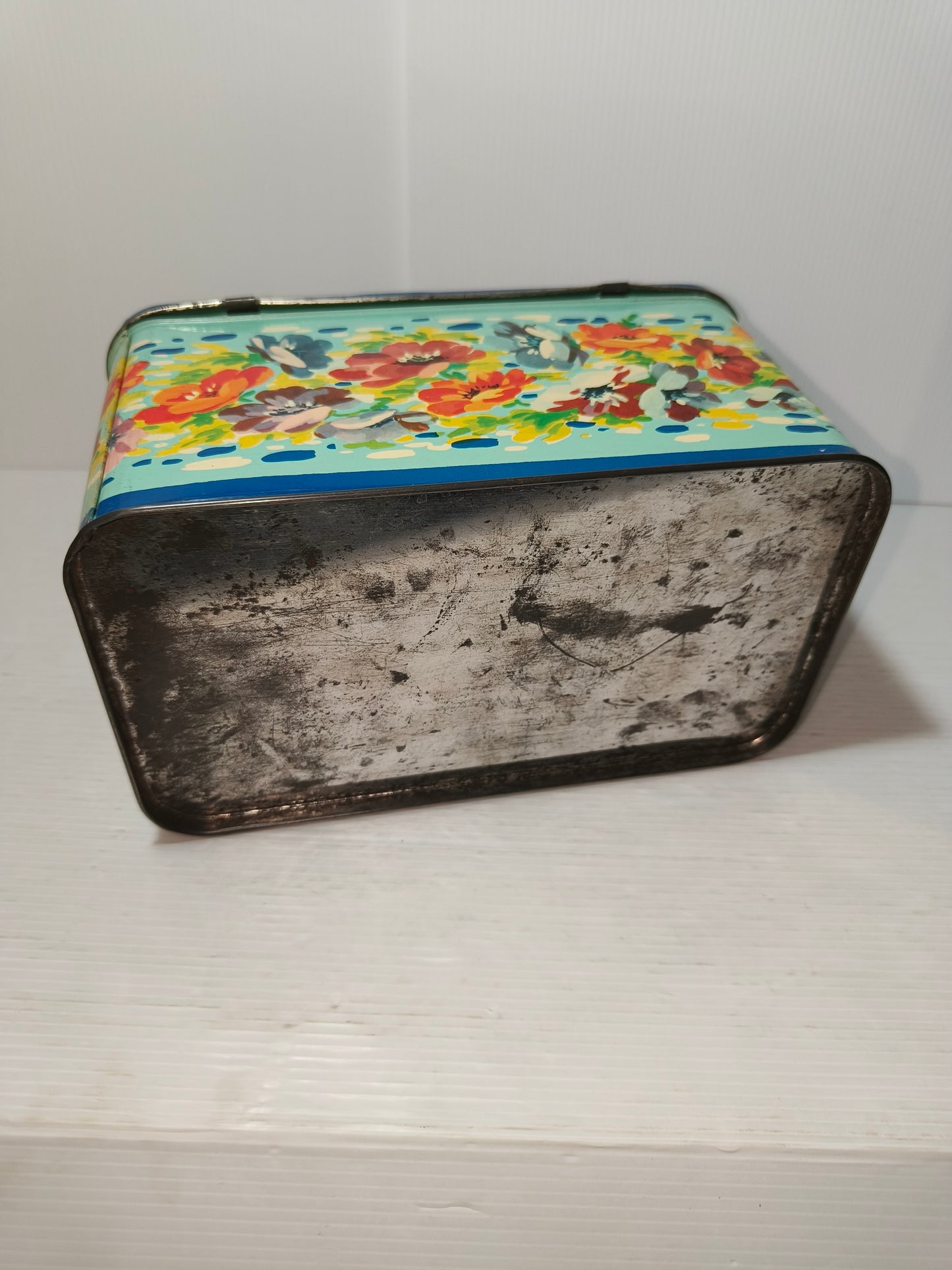 Scatola porta pranzo in latta Bertolini vintage, LEGGI