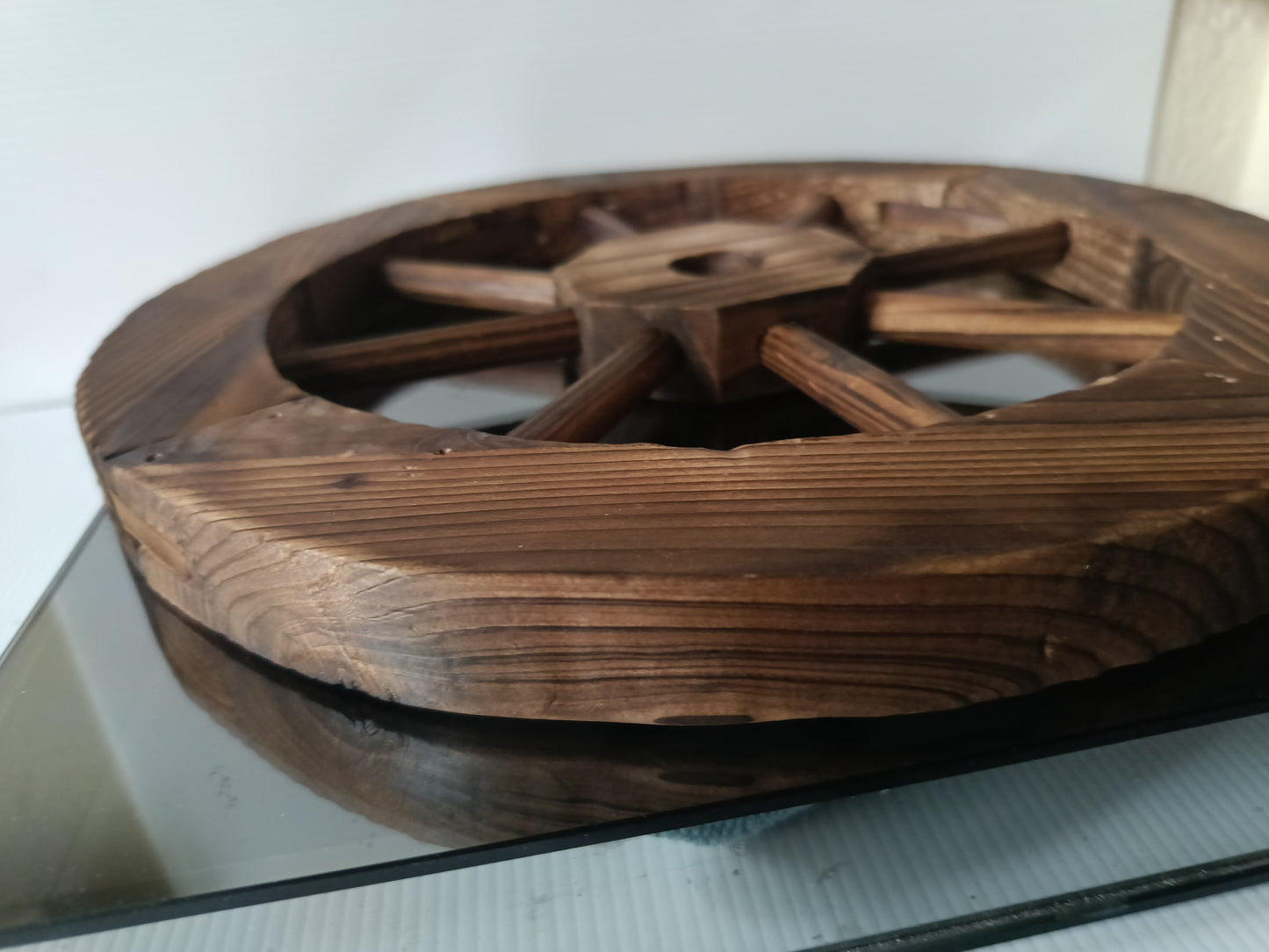 Ruota In Legno Decorativa Diametro 29,5 Cm