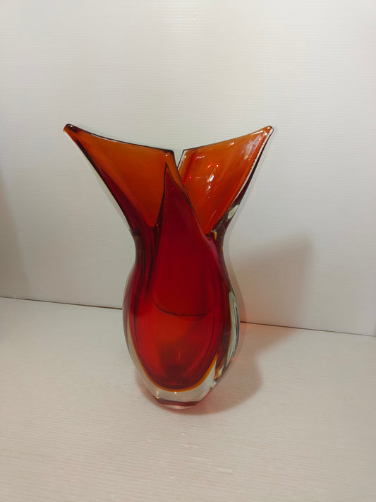 Vaso vetro sommerso Murano, anni 50-60