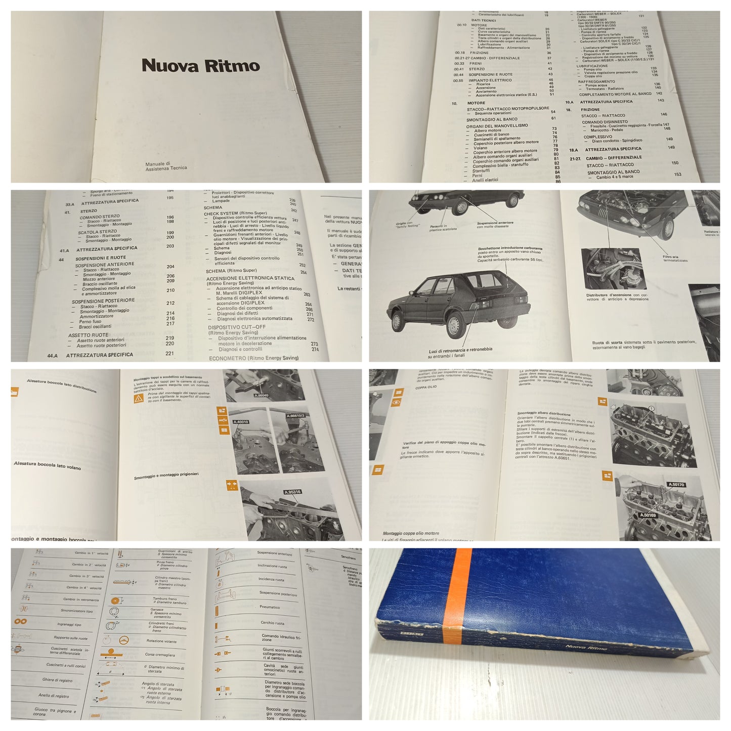 Nuova Ritmo Fiat Manuale Assistenza Tecnica 1982
