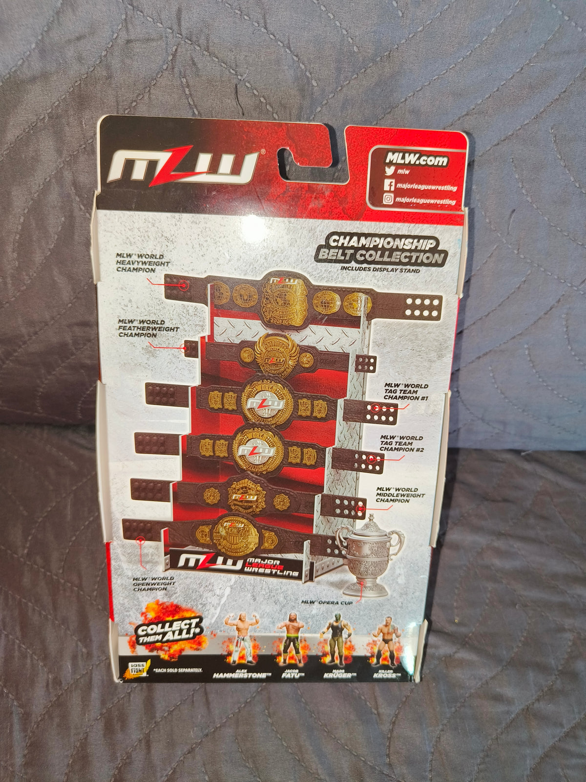 Cinture da esposizione giocattolo MZW Wrestling