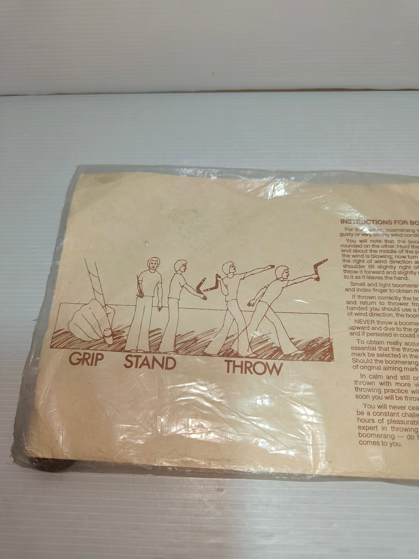 Souvenir Boomerang Australia Dipinto A Mano Vintage