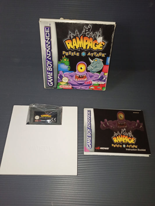 Videogioco Rampage puzzle attack per Game Boy Advance