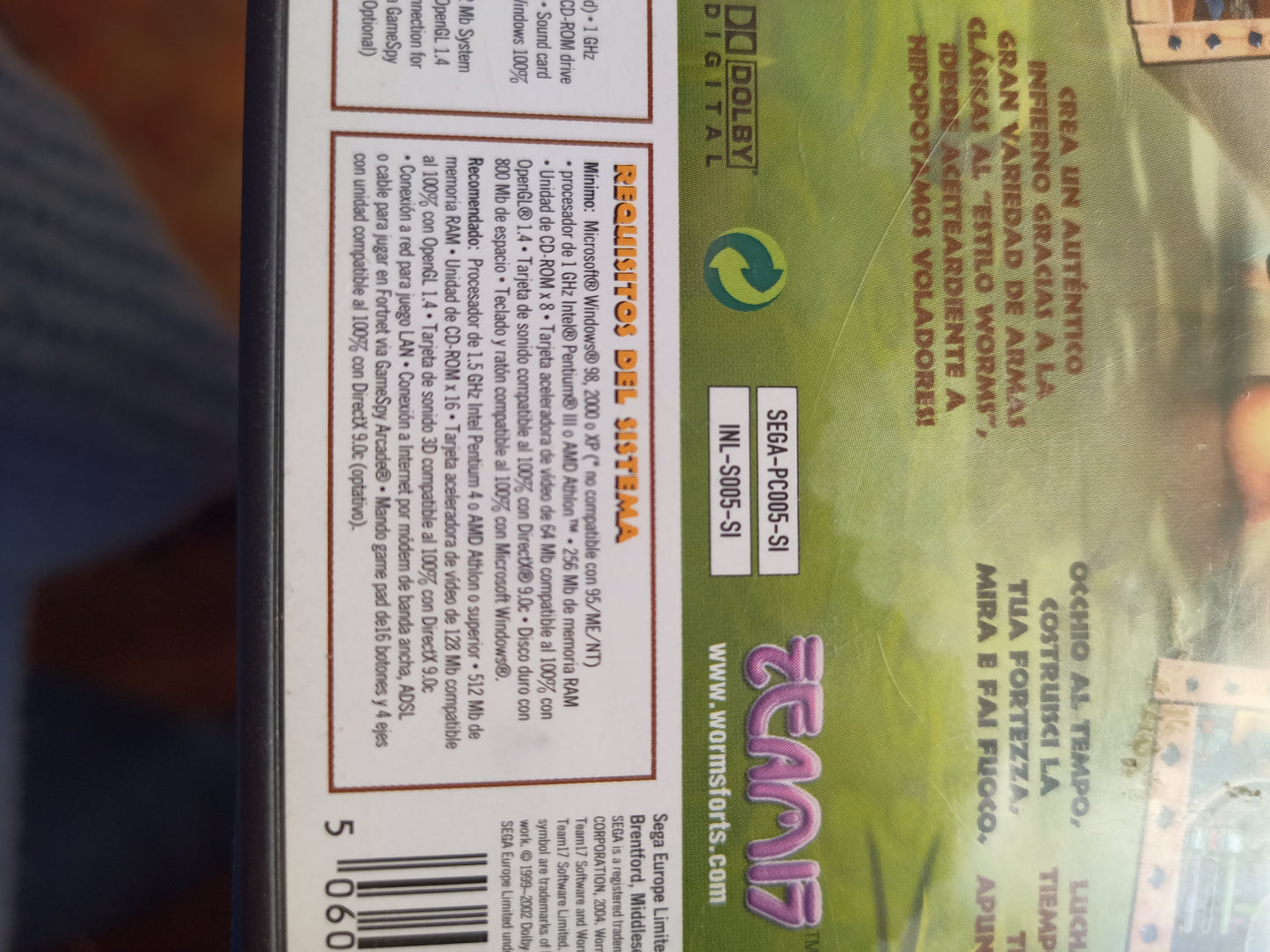 Videogioco PC Worms Forts Under Siege