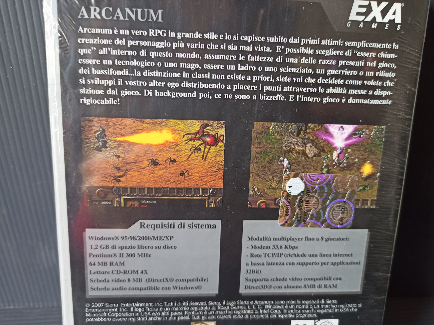 Videogioco PC Arganum, Sigillato