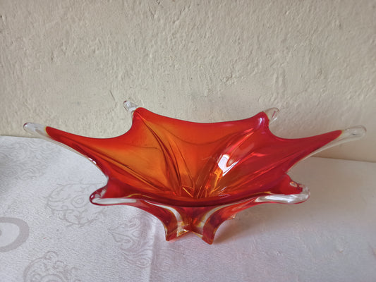 Centrotavola in vetro di Murano, originale anni 50-60