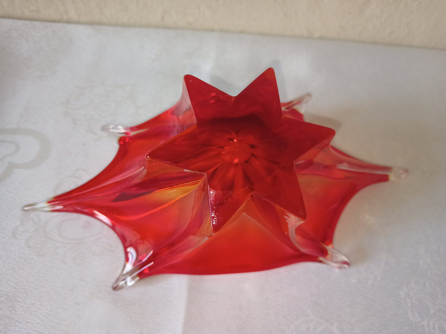 Centrotavola in vetro di Murano, originale anni 50-60