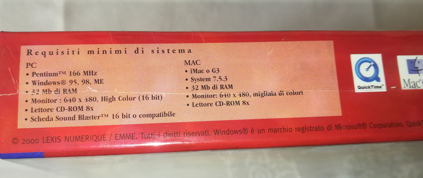 Videogioco "Alice nel Paese delle Meraviglie" PC Mac CD-ROM