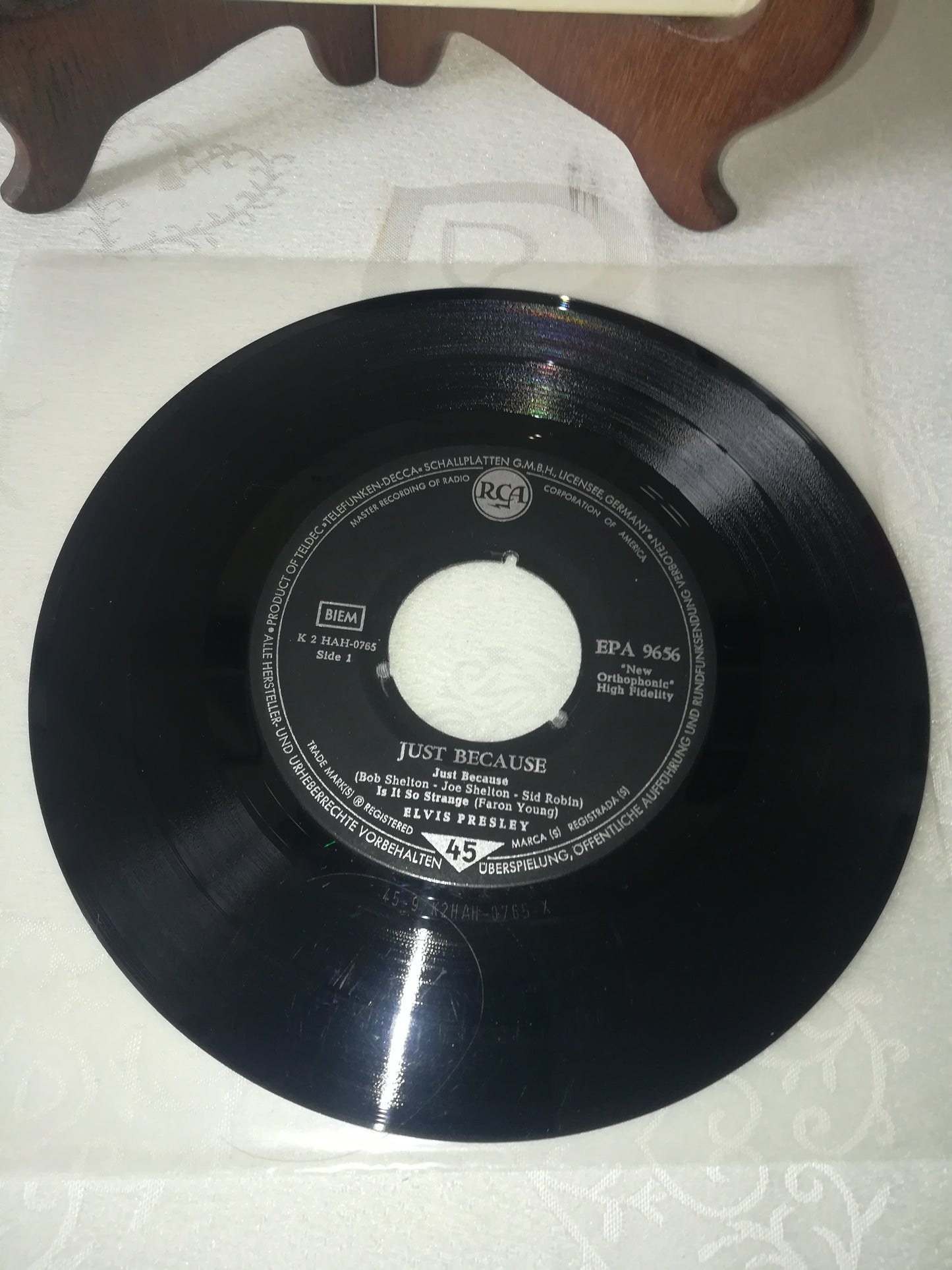 "Just Because" Elvis Presley EP 45 rpm RCA