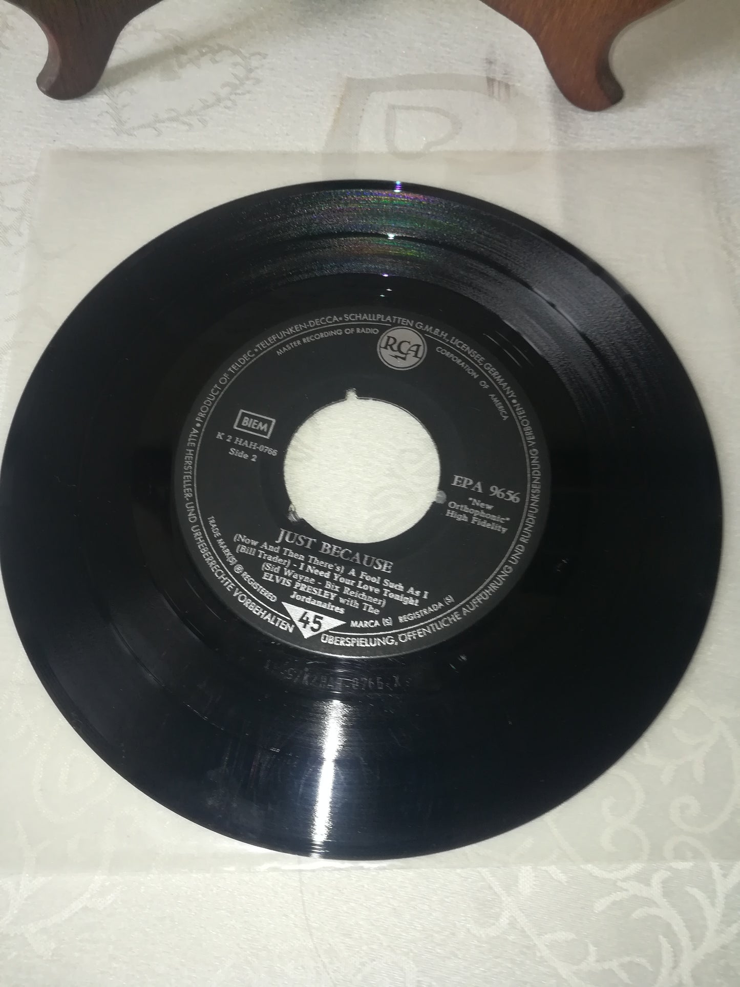 "Just Because" Elvis Presley EP 45 rpm RCA