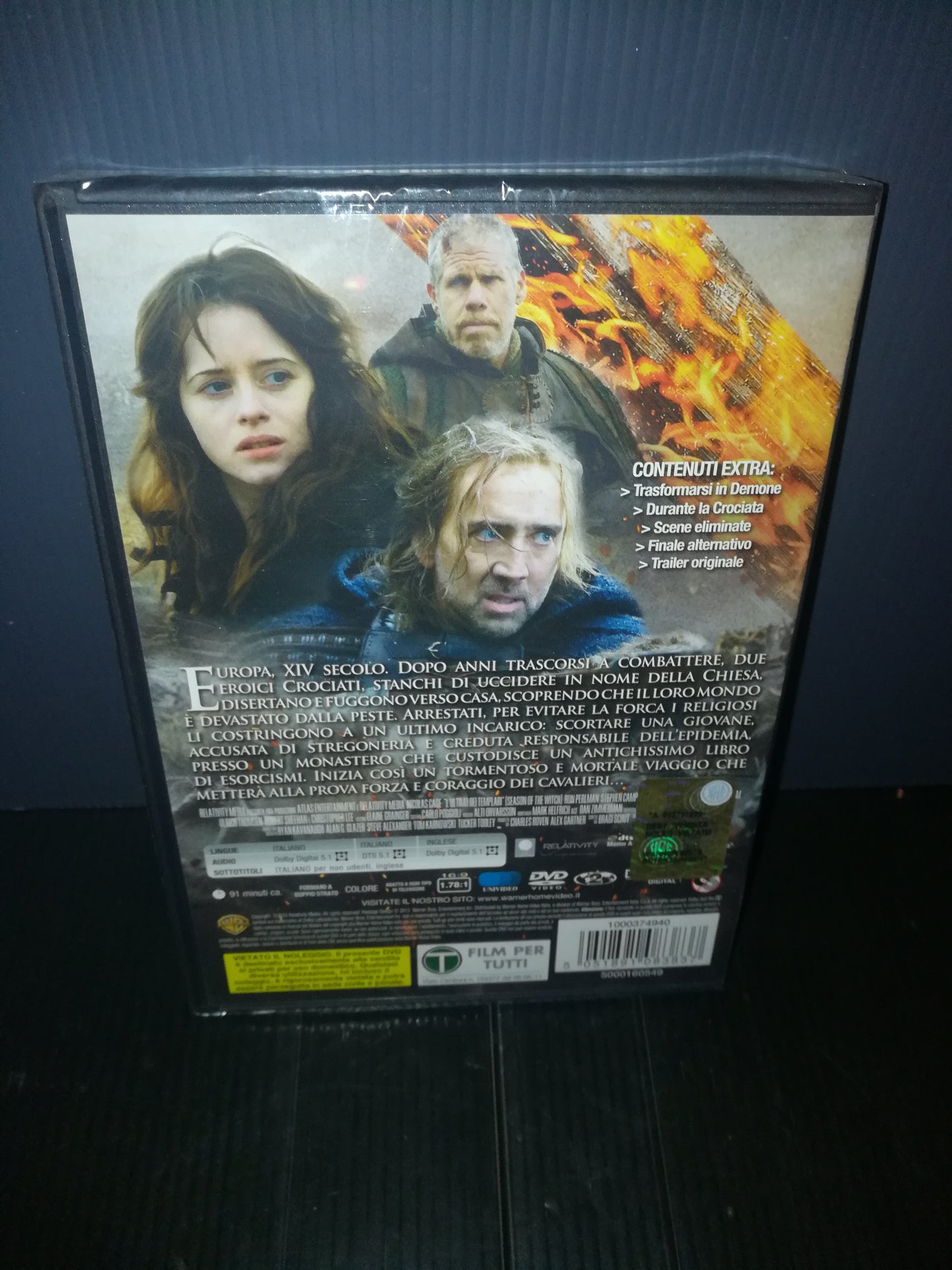 "The Last of the Templars" Nicolas Cage DVD