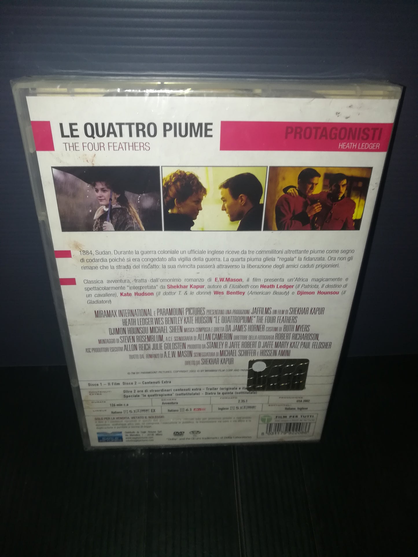 "Le Quattropiume" Heath Ledger DVD 2 dischi
