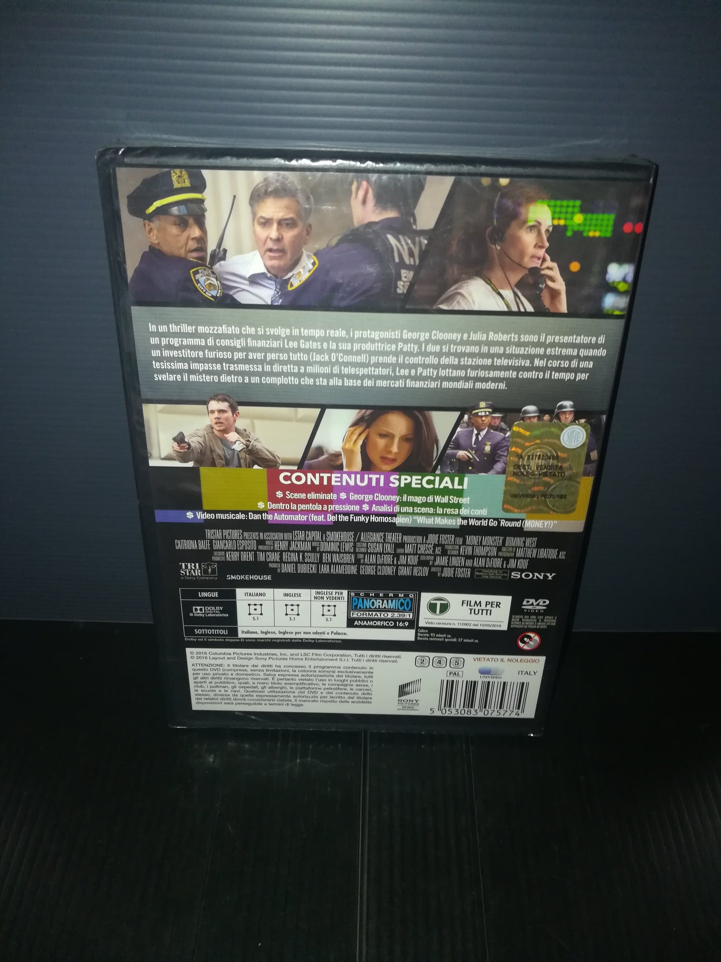 "Money Monster. The other side of money" Clooney/Roberts DVD