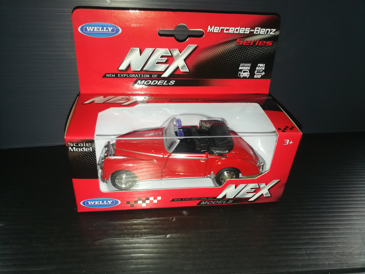 Model car "Mercedes Benz 1955 300S convertible" Nex Welly