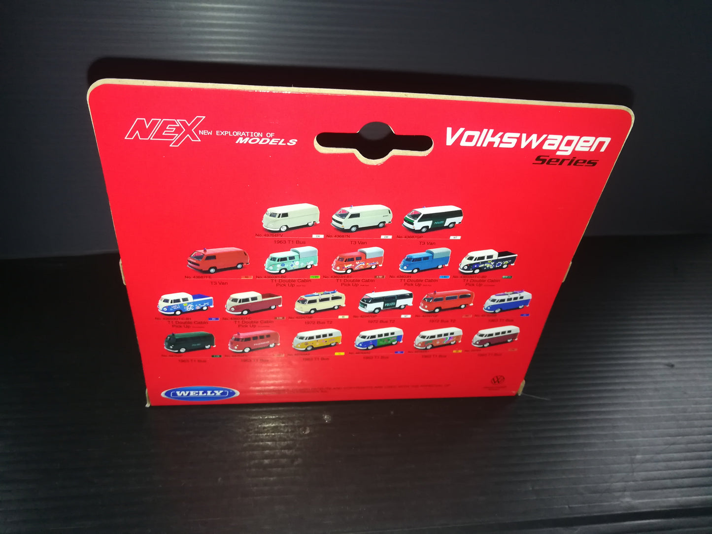 Model car "Volkswagen T1 Double Cabin Pick Up convertible " Nex Welly