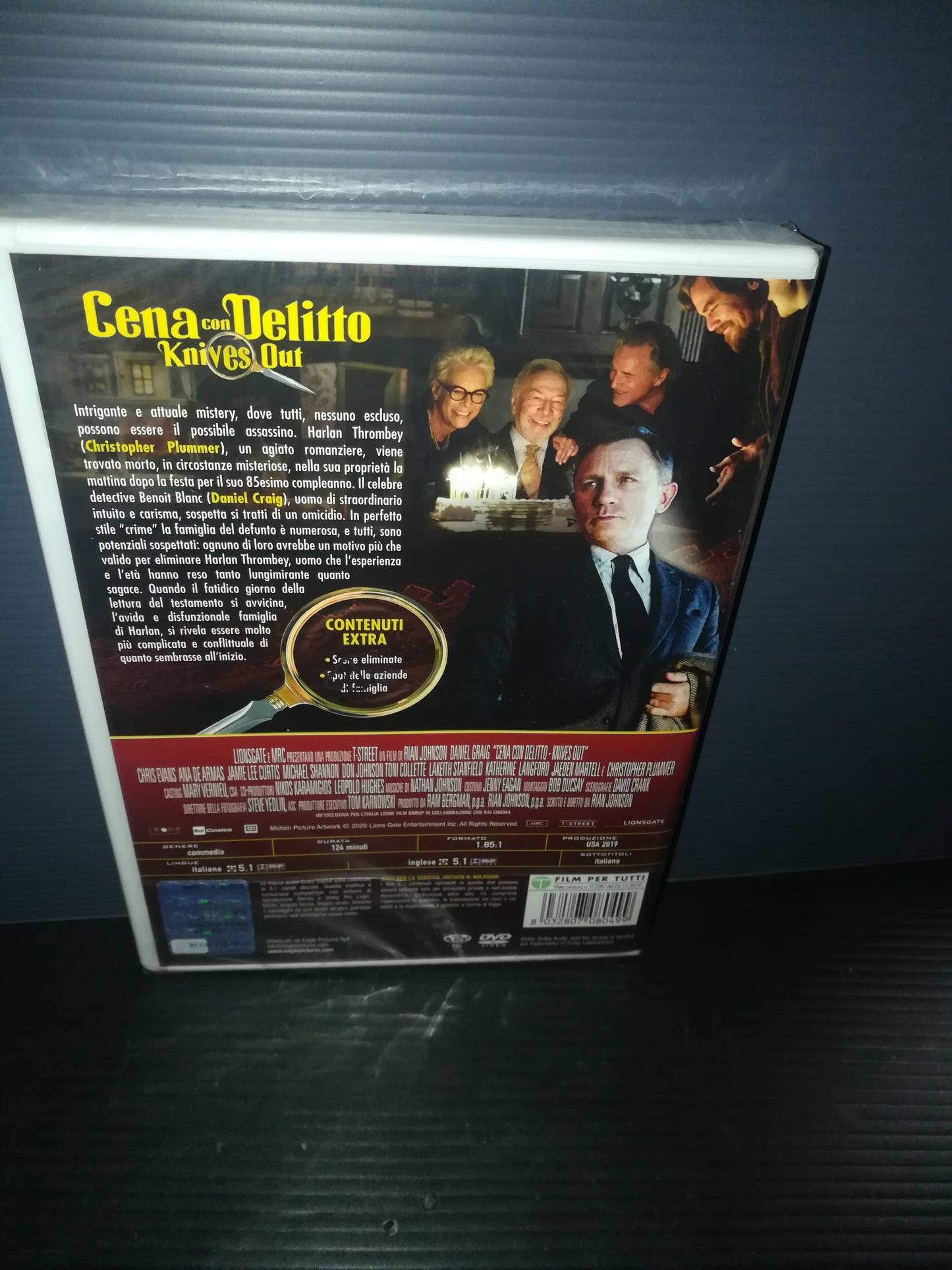 "Knives Out" Daniel Craig DVD