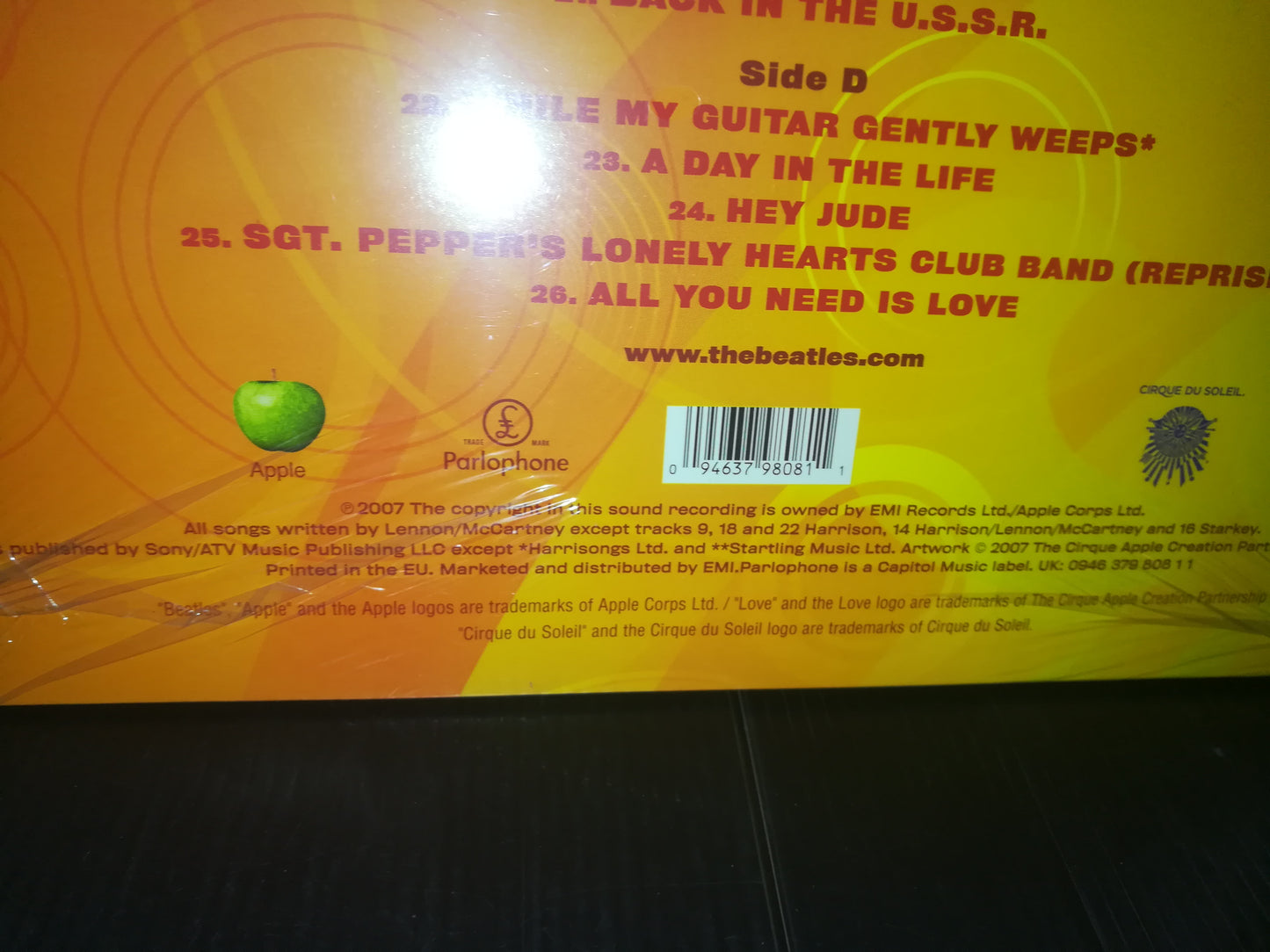 "Love" The Beatles 2 lp 33 rpm