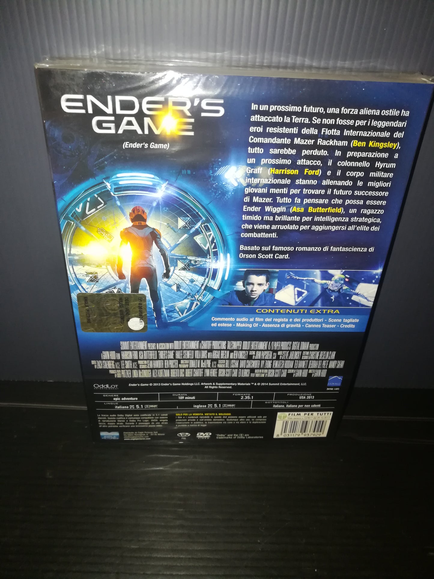 "Ender's Game" Harrison Ford DVD Special Edition