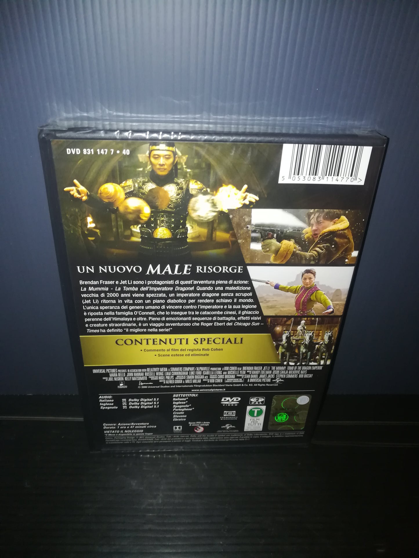 "The Mummy. The Tomb of the Dragon Emperor" DVD