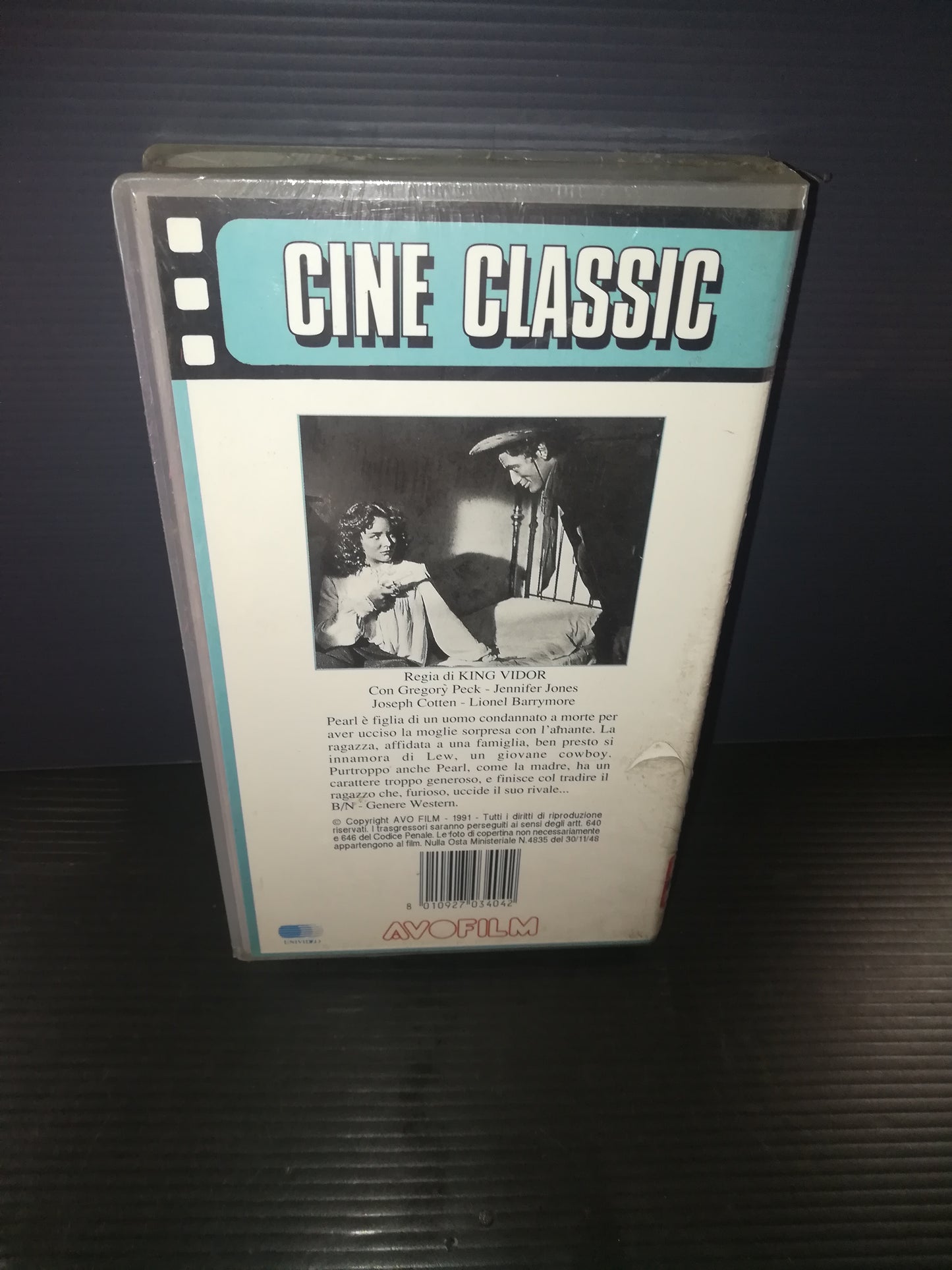 "Duello al Sole" Gregory Peck VHS Avofilm