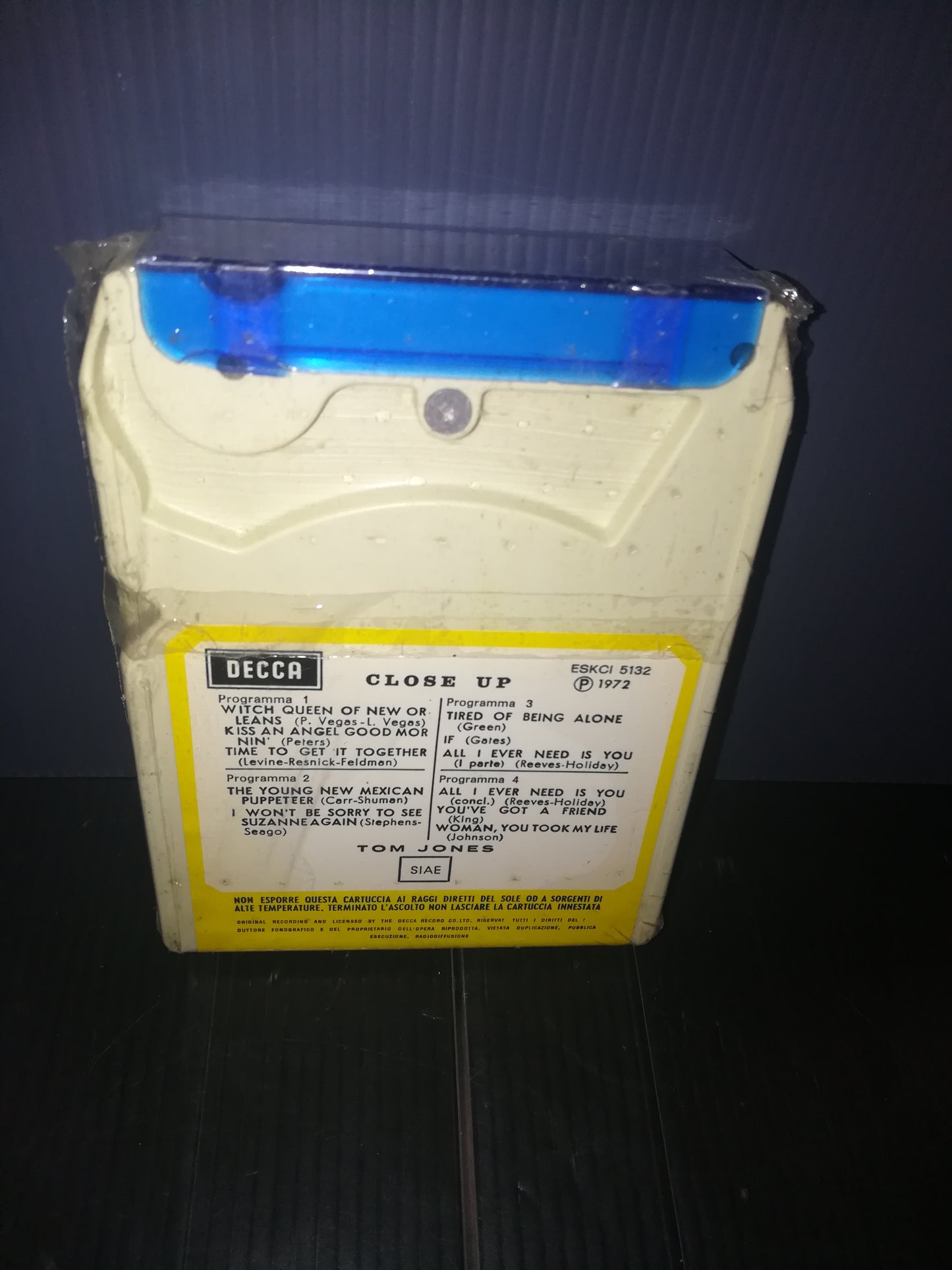 "Close Up" Tom Jones cassetta stereo 8 Decca