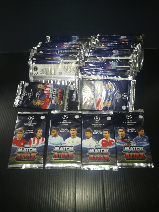 Lotto 60 Pacchetti Uefa Champion League 2015/16 topps