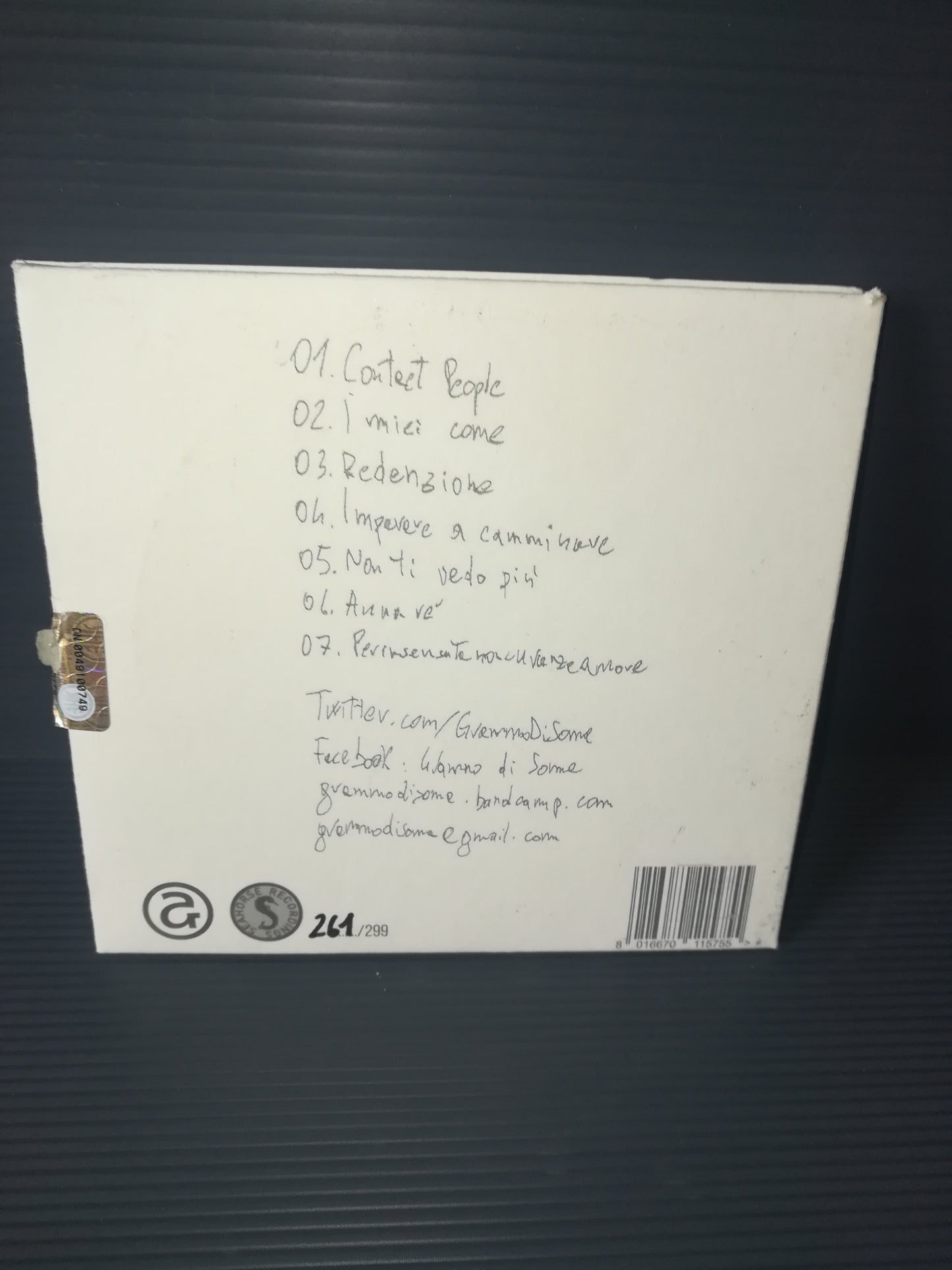 "The Ungrateful Age" Grammp.di Soma CD Seahorse Recordings