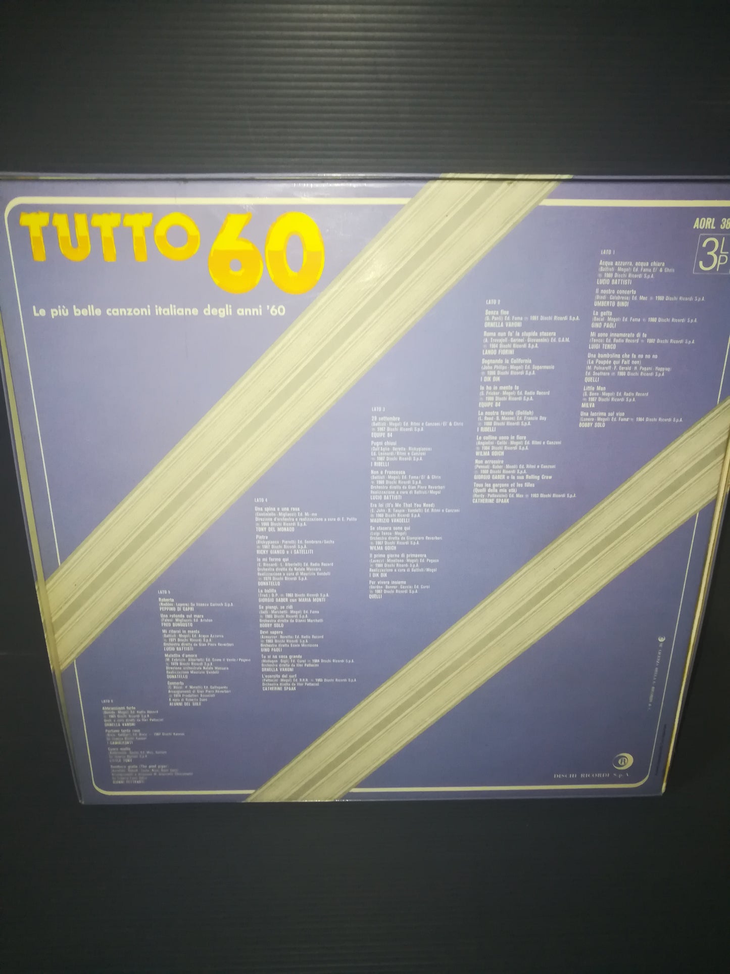 "Tutto 60" box set of 3 LPs Memories Records + insert