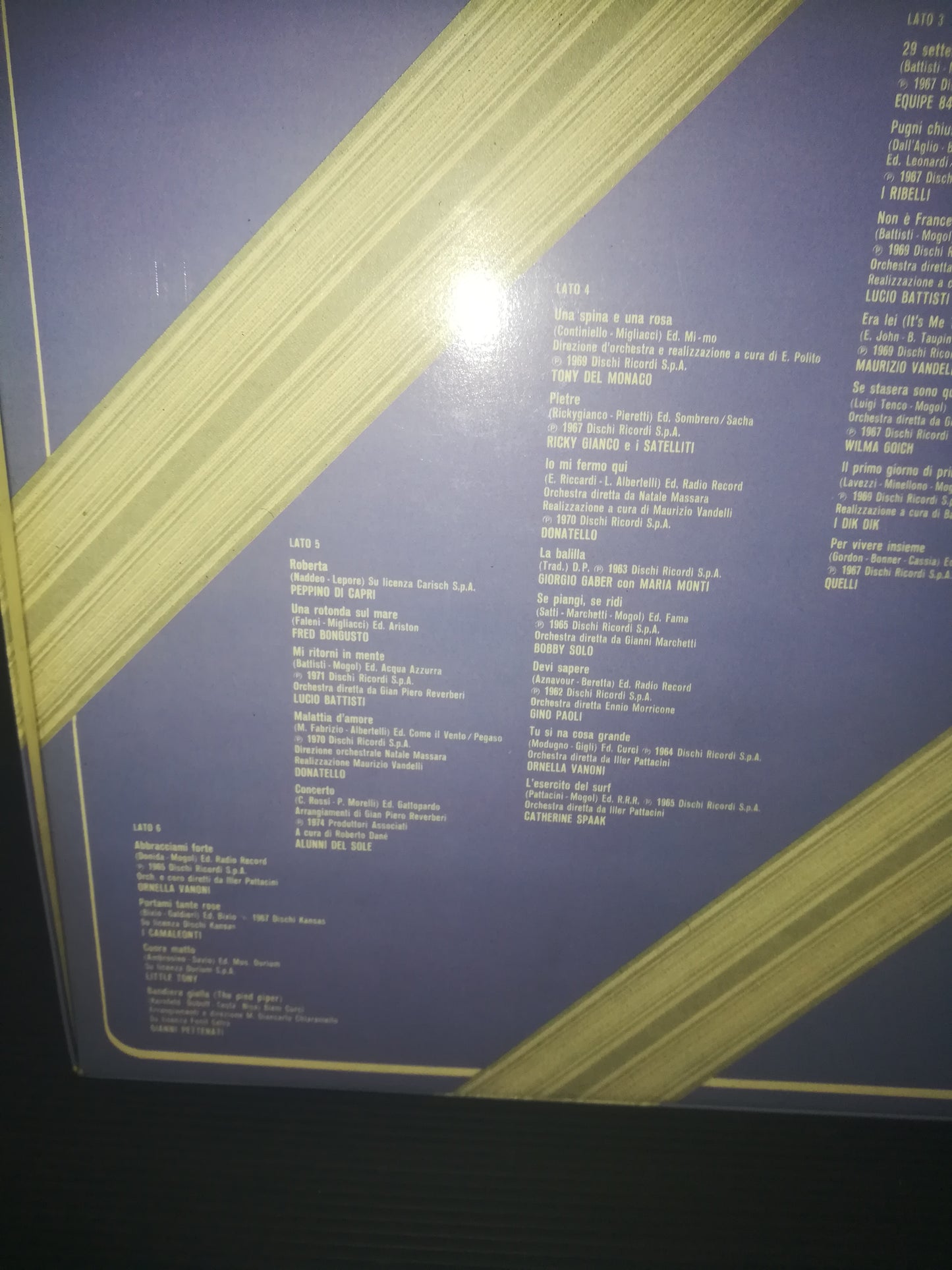 Cofanetto "Tutto 60" 3 Lp Dischi Ricordi + inserto