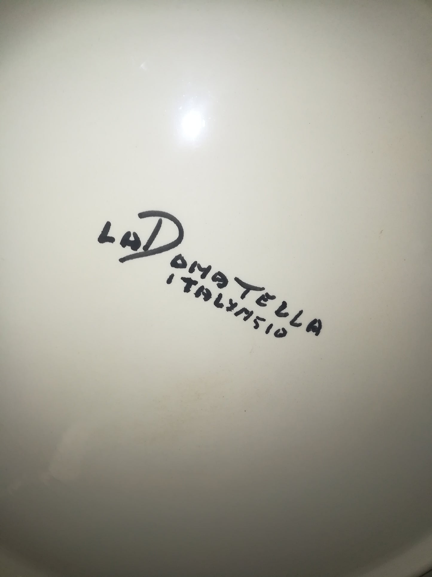 Piatto in Ceramica "La Donatella" anni 60 diametro 35 cm