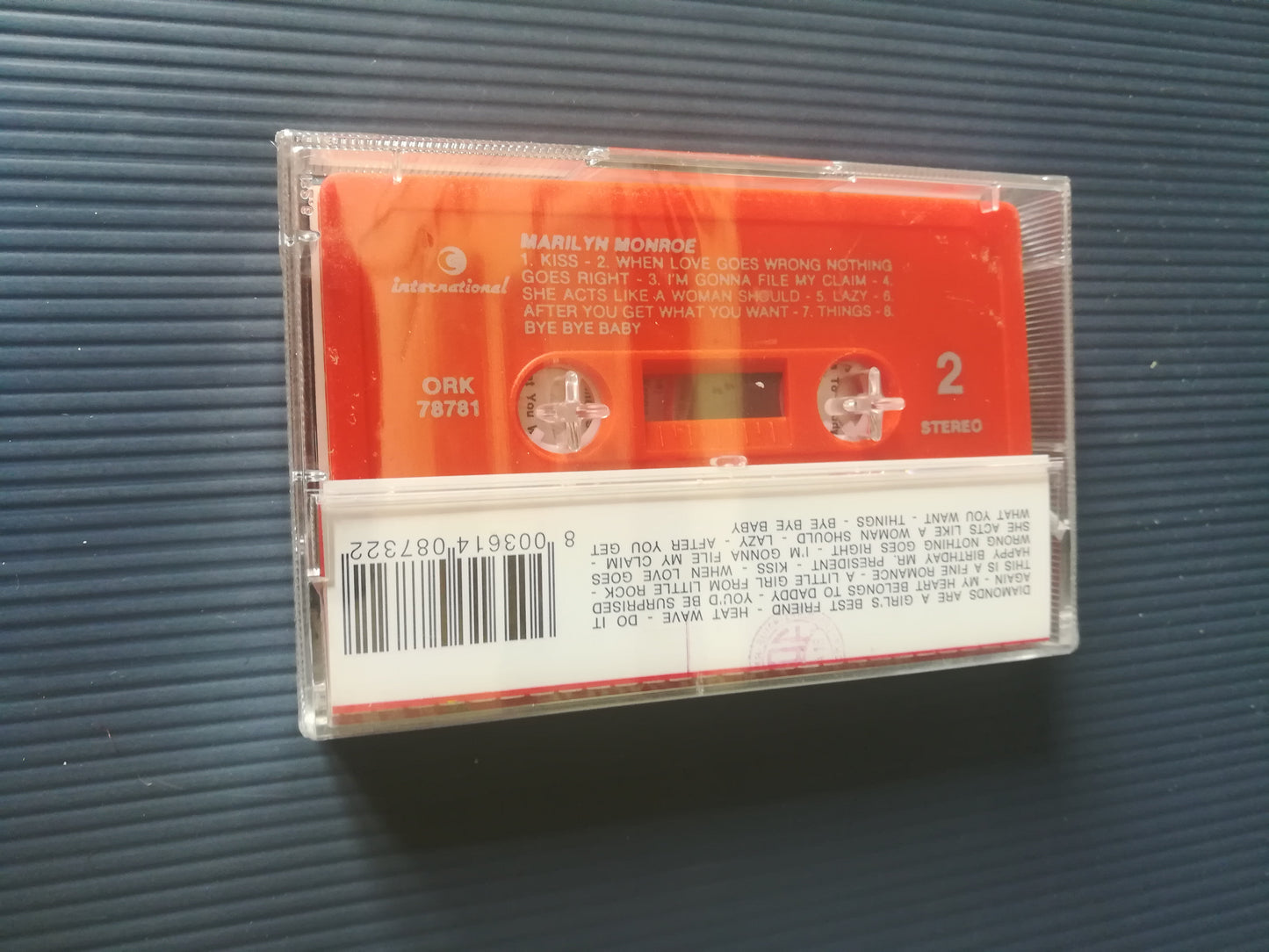 "Marilyn Monroe" Music Cassette Discs Ricordi Sealed