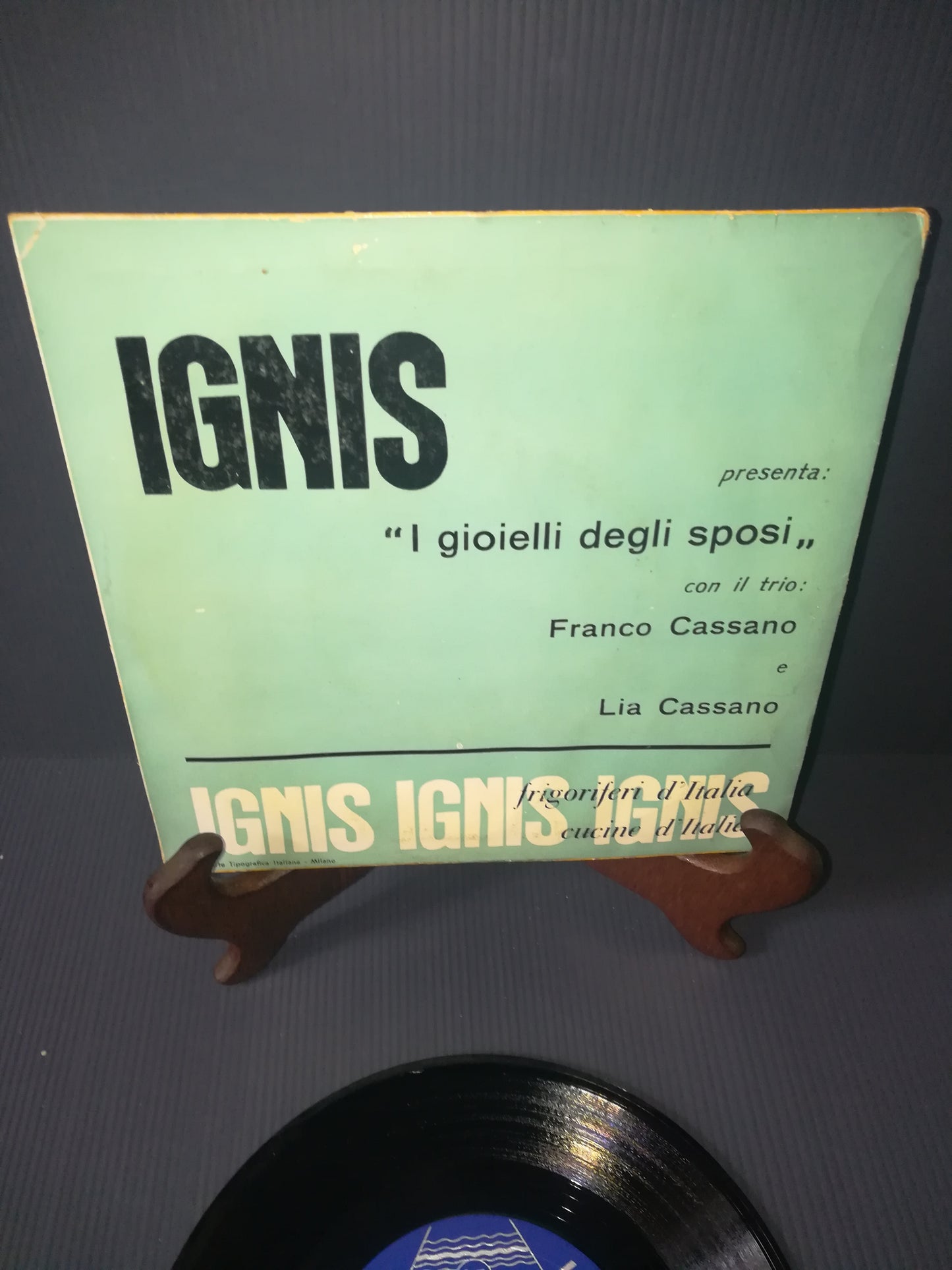 "'I Gioielli degli Sposi.Ignis" 45 rpm Franco Cassano