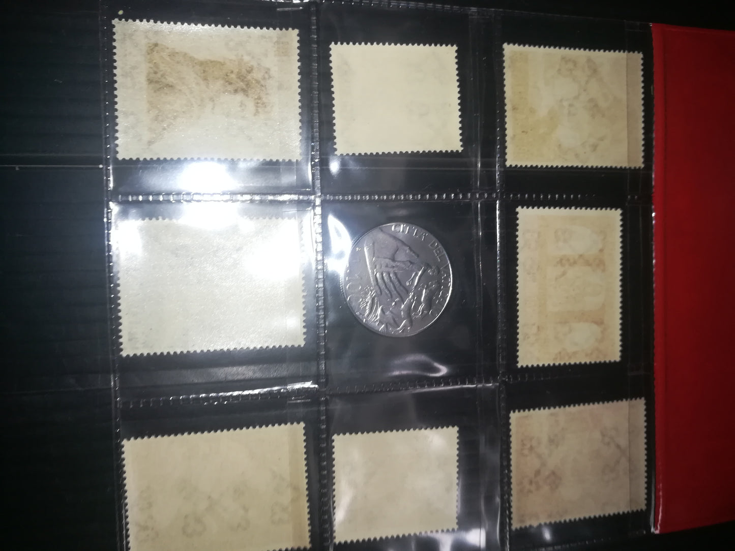 Vatican Souvenir PPJohn Paul II Original Vatican Stamps +coin