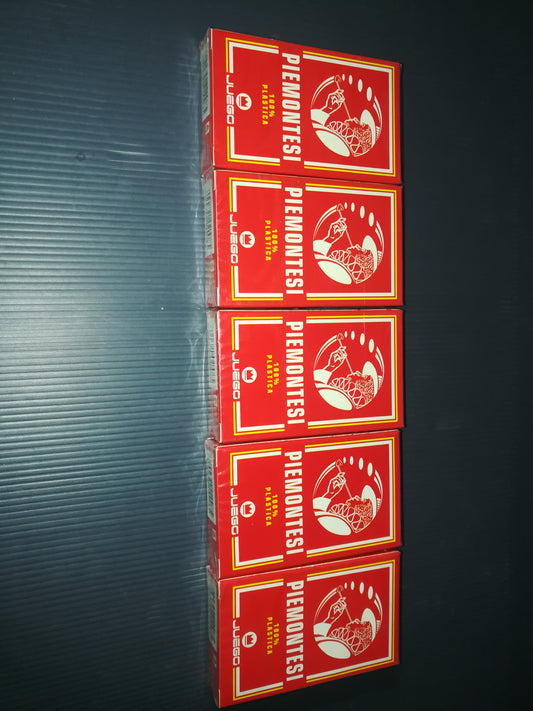 Lot of 5 decks of Piedmontese cards
Juego brand
