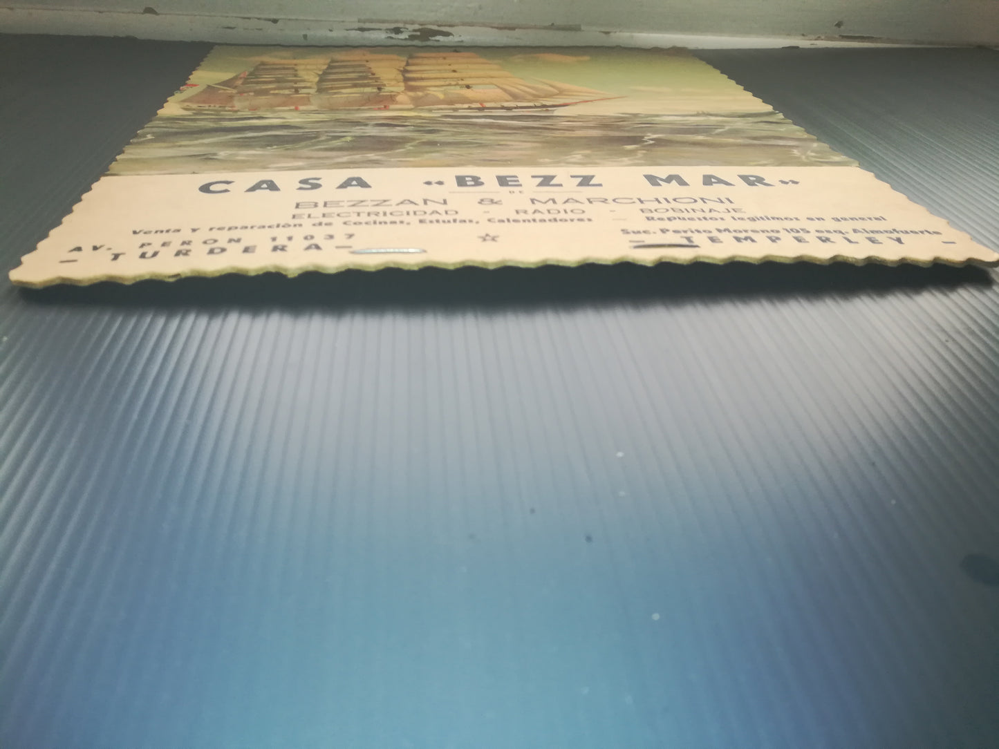 Advertising Card Casa Bezz Mar
Original from the 50s