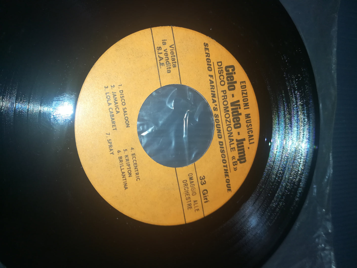 Edizioni Musicali Cielo Video Jump 33 Giri
Disco Promozionale