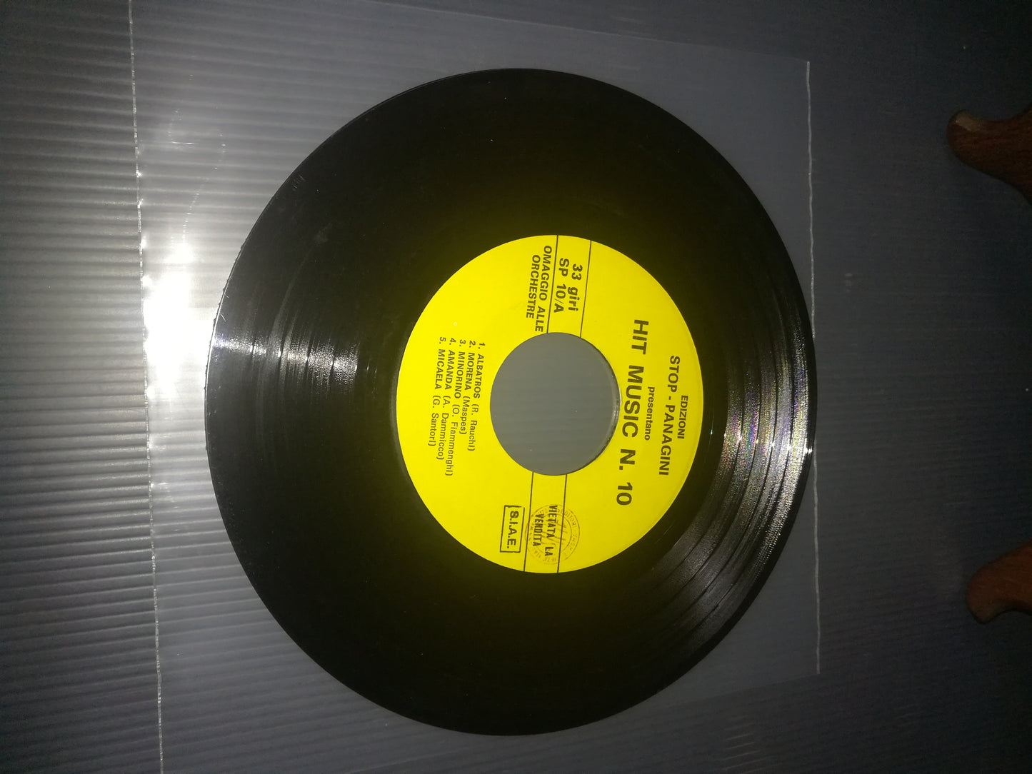 Edizioni Stop-Panagini Hit Music n.10 33 Giri
Disco Promozionale