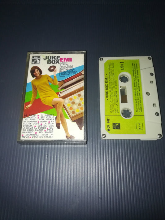 JukeBox EMI" Cantati Vari Musicassetta
Edita negli anni 60 da EMI cod.MCV 4021 Biem