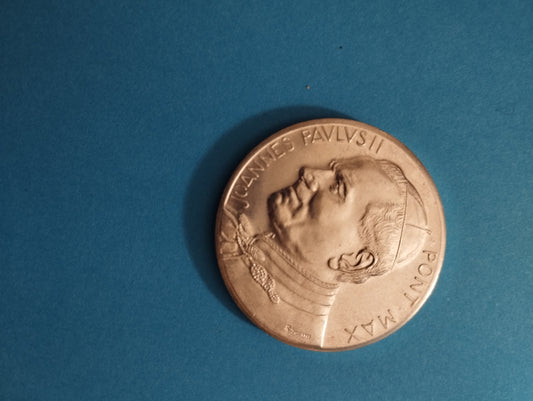 Medaglia Joannes Paulus II Ponte.Max Pietà In Metallo