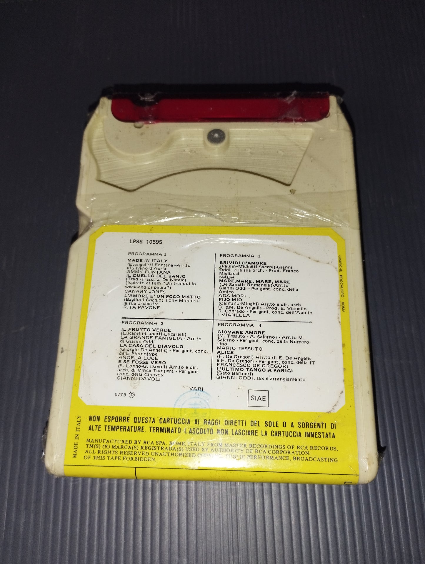 Summer Time" Various Singers Stereo Cassette 8 RCA