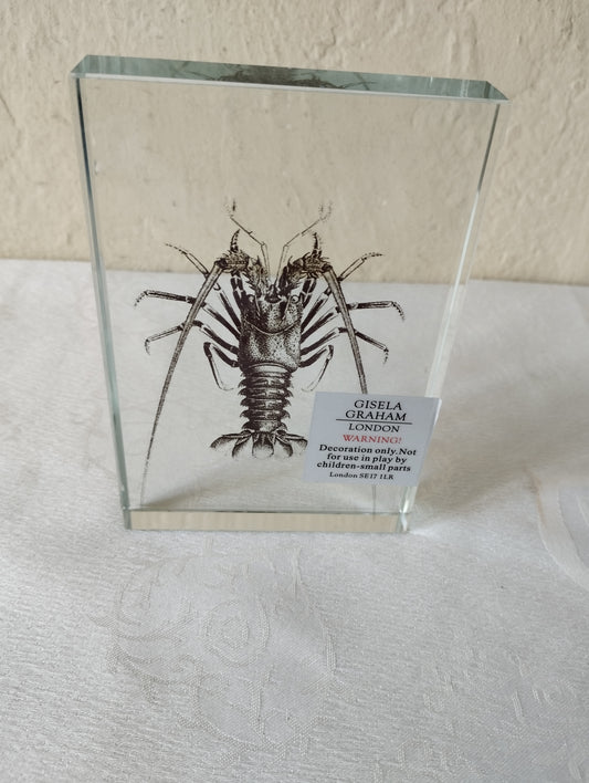 Fermacarte/Soprammobile Gisela Graham London
In Vetro