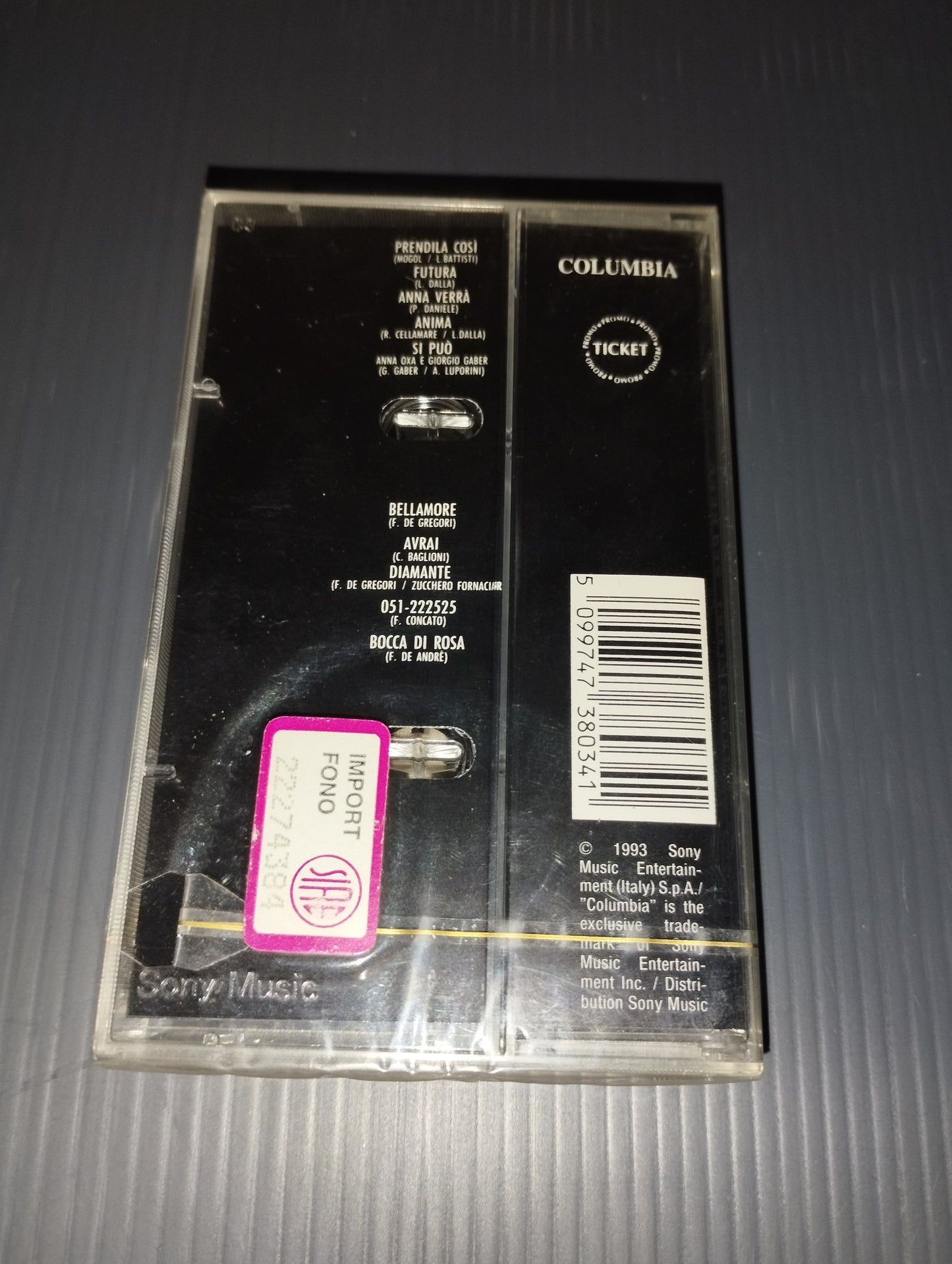 Cantautori" Anna Oxa Musicassetta Edita nel 1993 Columbia/Sony