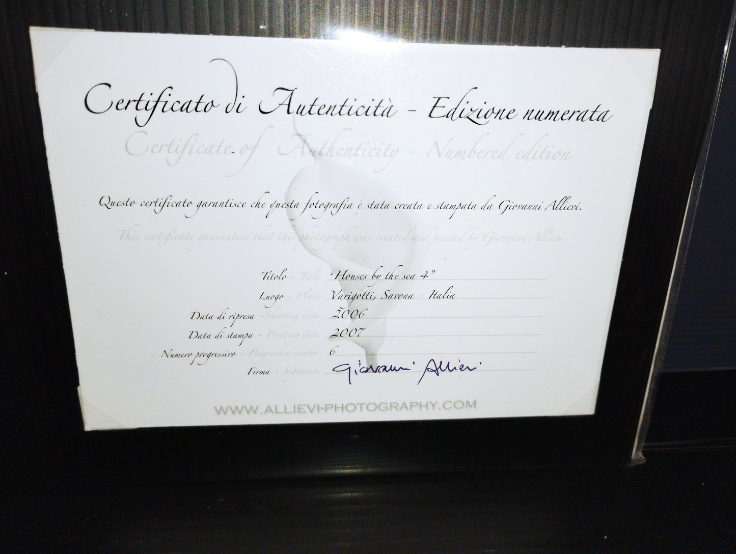 Foto Artistica Varigotti(SV) Giovanni Allievi
Titolo : Houses by the Sea 4"