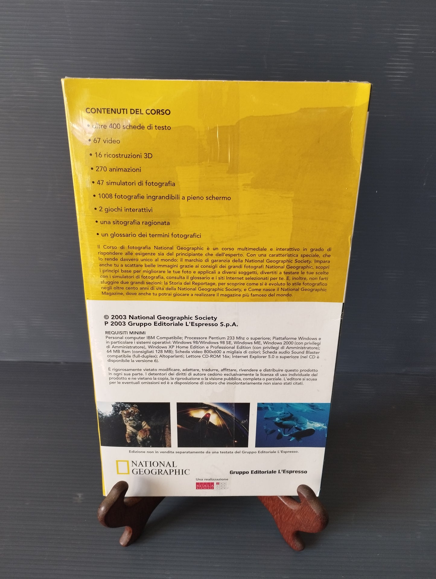 Photography Course 6CD ROM
Published in 2003 by National Geographic/Gruppo Editoriale L'Espresso