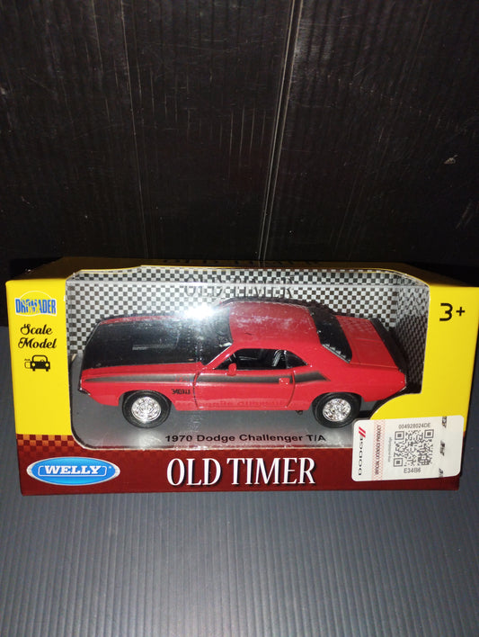 Modellino 1970 Dodge Challenger T/A Prodotto da Welly
Scala 1:36