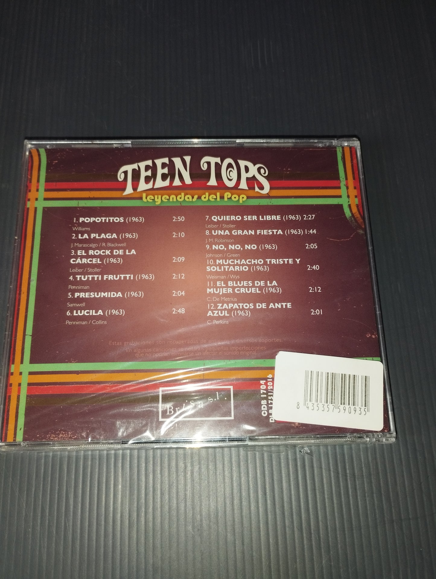 Lot of 4 CDs "Legendas Del Pop"
Produced by Brida Records